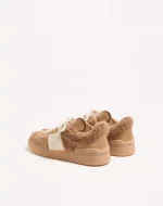 Valentino Upvillage Sneaker In Wool And Crust Leather - Image 4